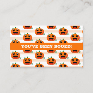 Cartão De Visita Você foi booed Halloween Boo Basket