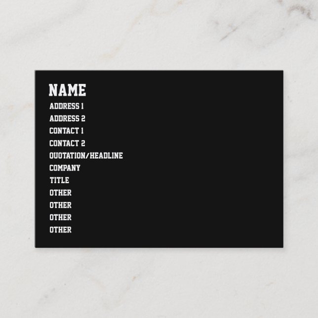 Cartão De Visita você não é HIP HOP (Frente)