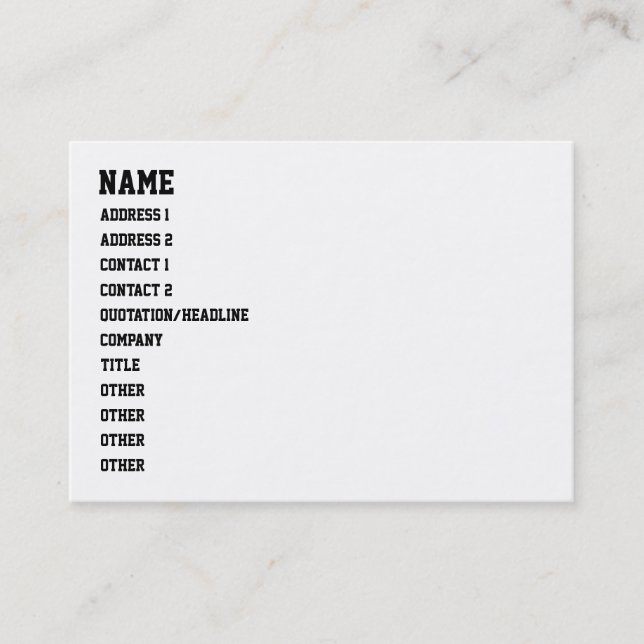 Cartão De Visita você não é HIP HOP (Frente)