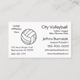 Cartão De Visita Voleibol