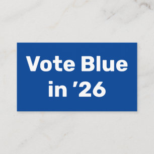 Cartão De Visita Vote Blue em 2026