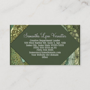 Cartão De Visita VPQ - Sombras de Verde