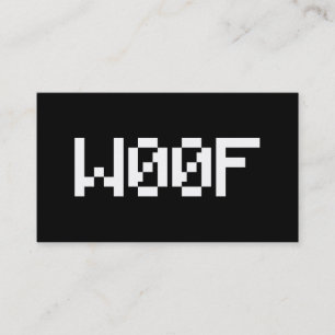 Cartão De Visita W00F [Sons Animais Leetspeak]