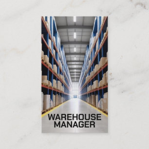 Cartão De Visita Warehouse Aisle