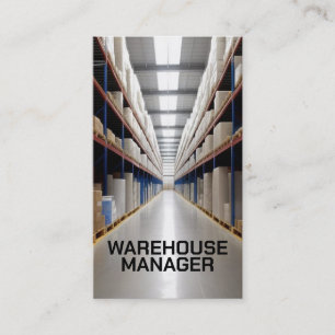 Cartão De Visita Warehouse Manager Aisle