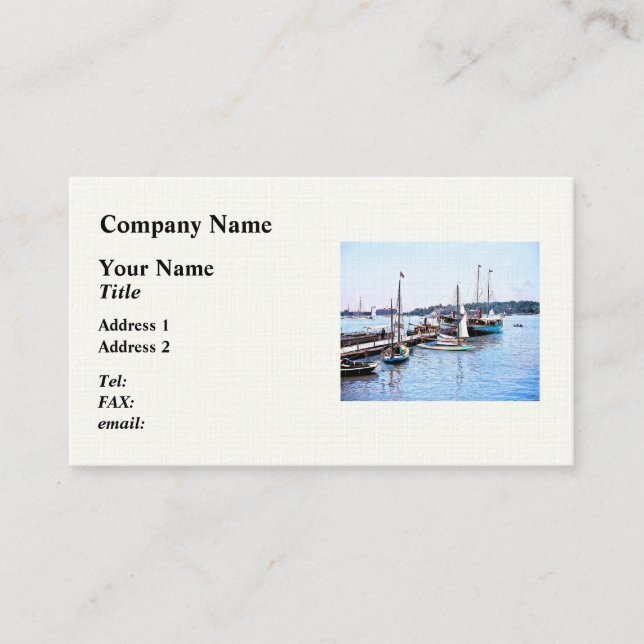 Cartão De Visita Water Front Put-In-Bay OH c1904 (Frente)