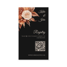 Watercolor Autumn Elegance - Wedking Registry-
