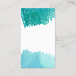 Cartão De Visita Watercolor Jewelry Backing Marketing Promotional 