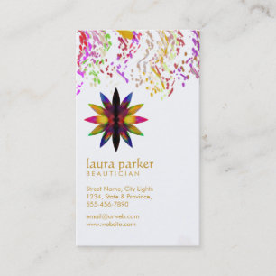 Cartão De Visita Watercolor Lotus Flower Yoga Meditation Spa