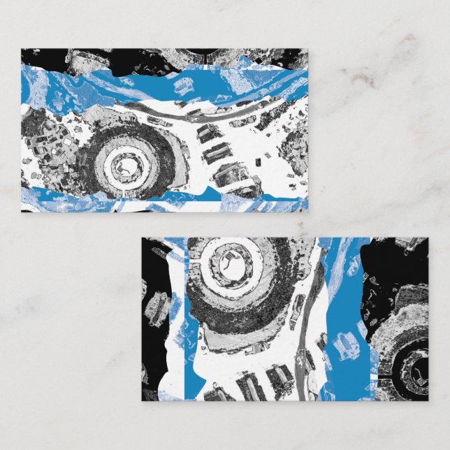 Cartão De Visita Wave Mechanism – Business Card (3.5" x 2") (Frente/Verso)