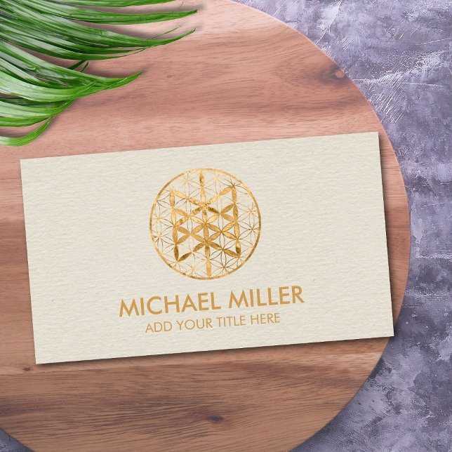 Cartão De Visita Web of Wyrd em flor da vida (Criador carregado)