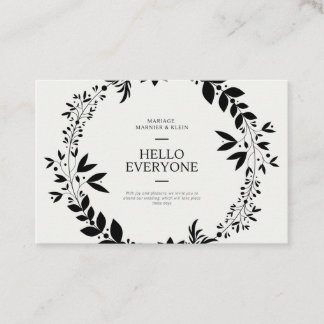 Cartão De Visita wedding invitation