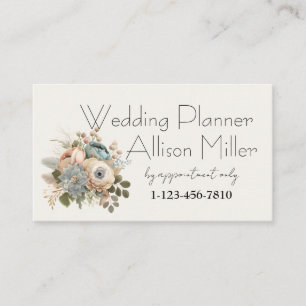 Cartão De Visita Wedding Planner Floral