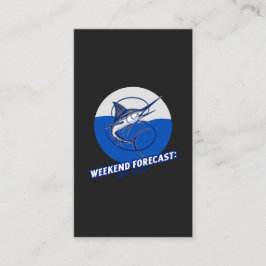 Cartão De Visita Weekend Forecast  100% Chance 