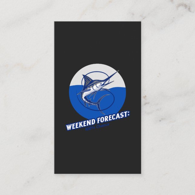 Cartão De Visita Weekend Forecast  100% Chance  (Frente)