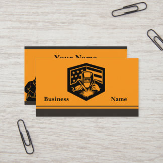 Cartão De Visita Welder Business Card