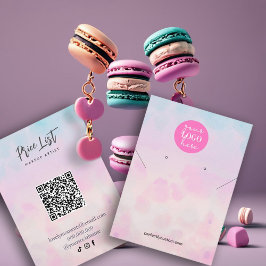 Cartão De Visita Whimsical and dreamy in Pastel Earring Display