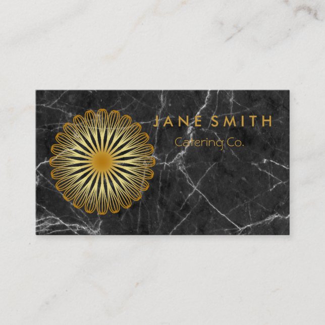 Cartão De Visita Whisk Flower Kitchen para padaria, catering (Frente)