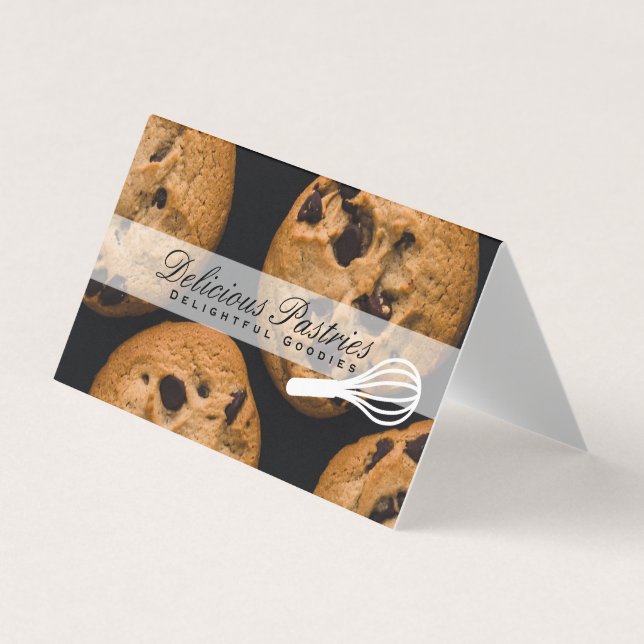 Cartão De Visita Whisk | Pastelaria | Cookies (Frente)