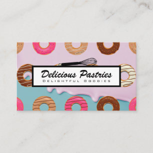 Cartão De Visita Whisk   Rosquinhas   Antecedentes De Imigração