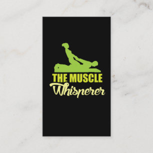 Cartão De Visita Whisperer do músculo - presente do fisioterapeuta