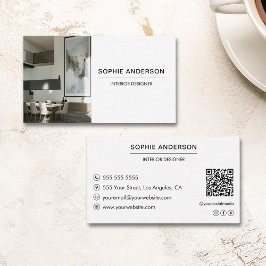 Cartão De Visita White Designer de Fotografias Personalizadas Profi