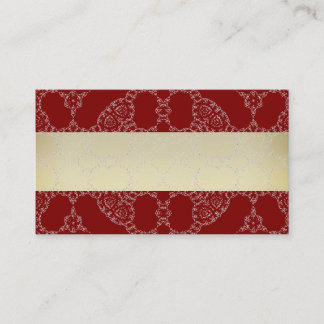 Cartão De Visita White Lace, Black and Gold Business Cards