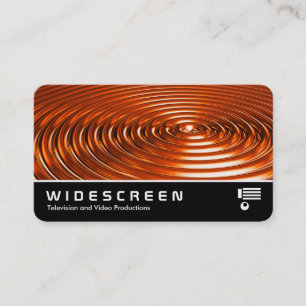 Cartão De Visita Widescreen 0554 - Anéis - Cromo Laranja