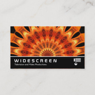 Cartão De Visita Widescreen 272 - Orange Kaleidoscópio