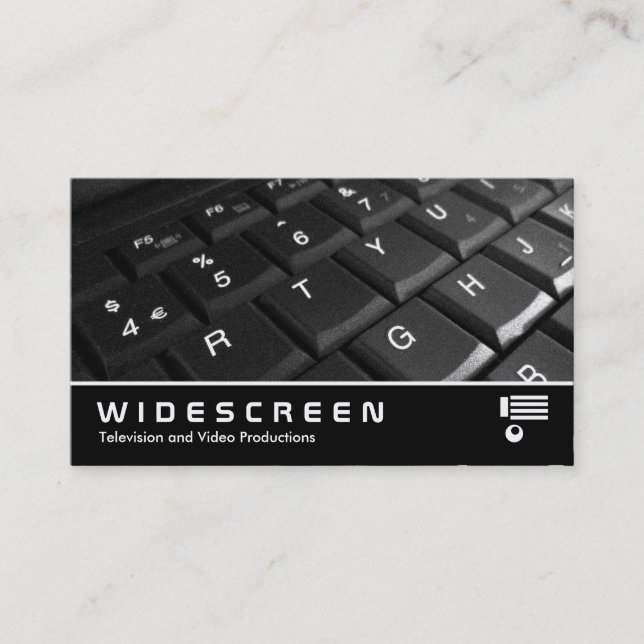 Cartão De Visita Widescreen 301 - Teclado (Frente)