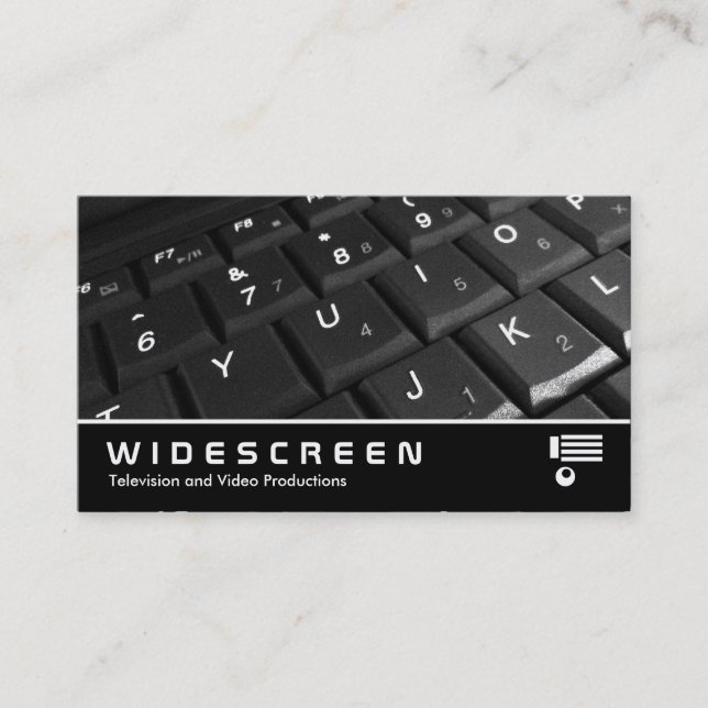 Cartão De Visita Widescreen 302 - Teclado (Frente)