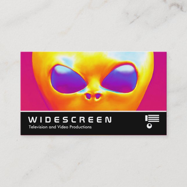 Cartão De Visita Widescreen 339 - Alienígena psicodélica (Frente)