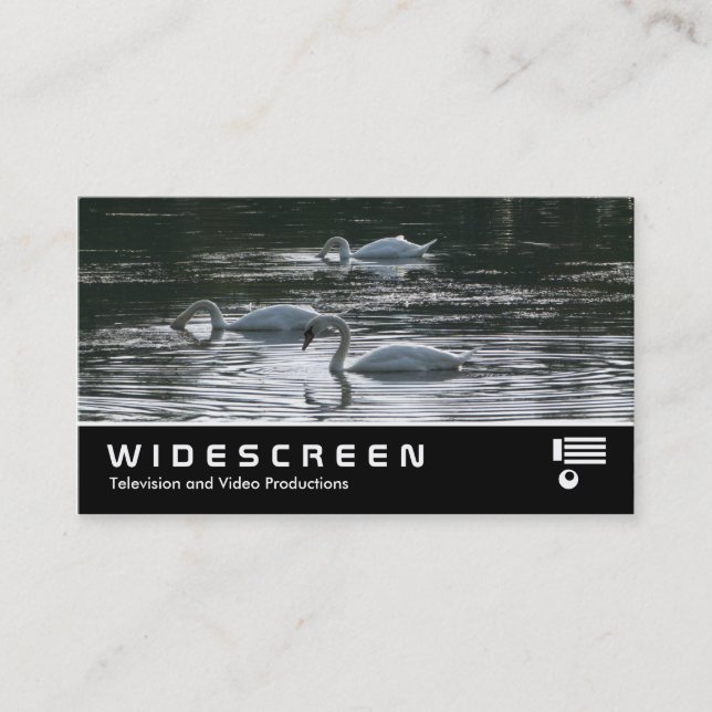 Cartão De Visita Widescreen 363 - Swans (Frente)