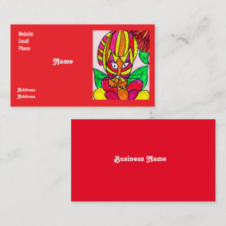 Cartão De Visita Wild Colorful Business Card