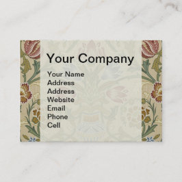 Cartão De Visita William Morris Brocade Floral Wallpaper Padrão