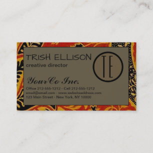 cartão de visita William Morris Personalizar Mode