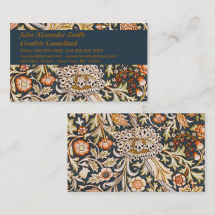 Cartão De Visita William Morris Trent Garden Flower Pattern Classic