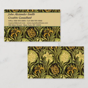 Cartão De Visita William Morris Tulips & Lily Carpet Rug Classic