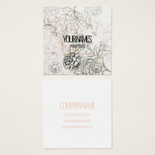 CARTÃO DE VISITA: WILLIAM MORRIS : WILD TULIP