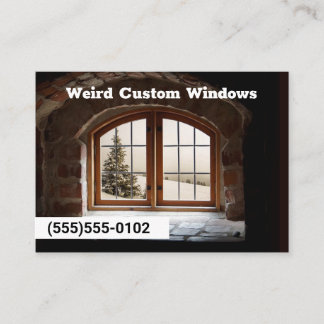 Cartão De Visita Windows Company Home Builder