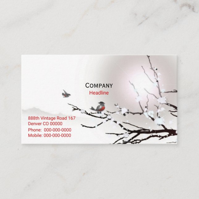 Cartão De Visita Winter Business Card (Frente)