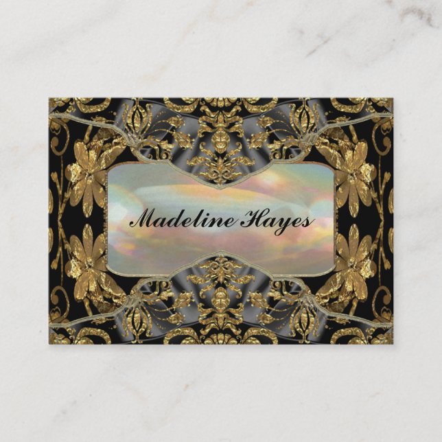Cartão De Visita Winthrop 2,5" barroco profissional elegante (Frente)