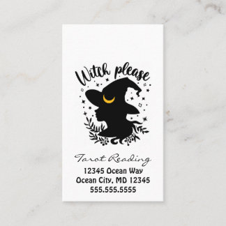 Cartão De Visita Witch Tarot Reading Business Card