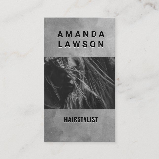 Cartão De Visita Womens Hair | Barber e Stylist (Frente)