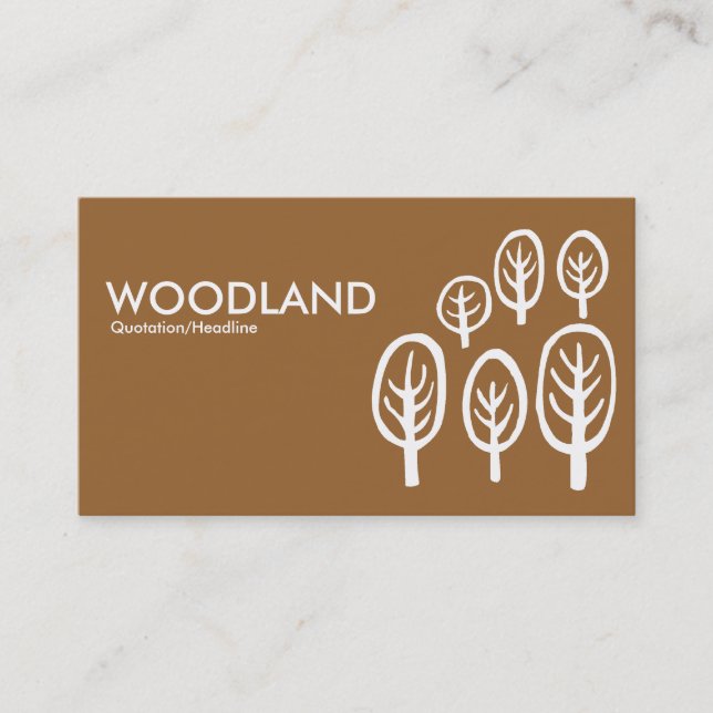Cartão De Visita Woodland - Brown (996633) (Frente)
