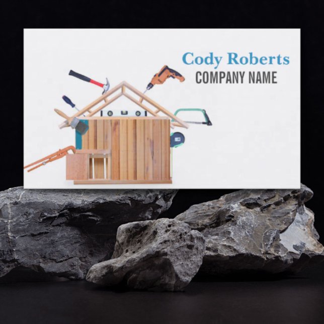 Cartão De Visita Woodworker Tools Handyman Carpentry Carpenter (Woodworker Tools Handyman Carpentry Carpenter Business Card)