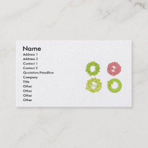 Cartão De Visita wreath-vetor-10021501-large, Name, Address 1, ...