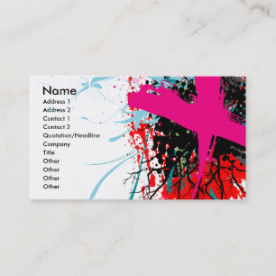 Cartão de visita "X-Avaliado" de Rock=Life