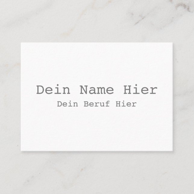 Cartão De Visita XL Visitenkarte Selbst Gestalten - Vorlage (Frente)