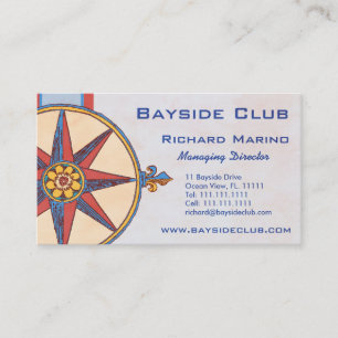 Cartão De Visita Yacht Club, Clube de Navegação, Marina, Compro N